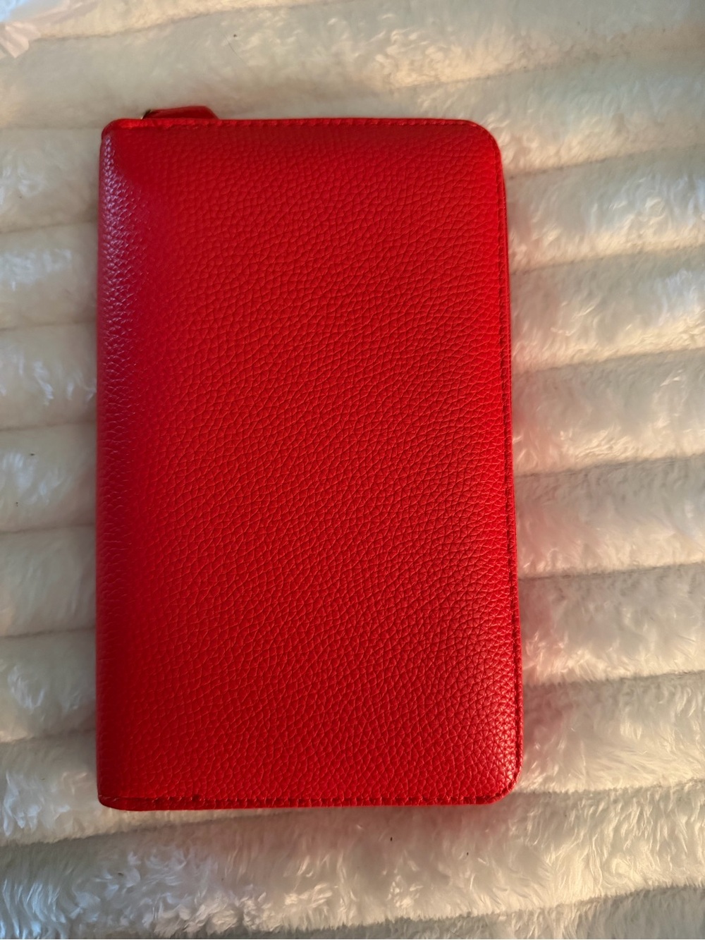 Red Tablet Wallet Case - Cash Stuffing Wallet